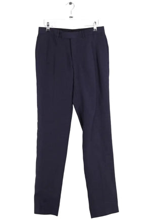 Pantalon Sandro Marine en Lin, taille S - Seconde Main