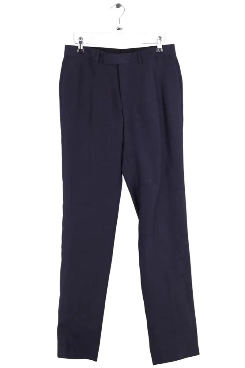 Pantalon Sandro Marine en Lin, taille S - Seconde Main