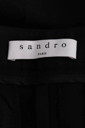 Pantalon Sandro Noir en Synthétique