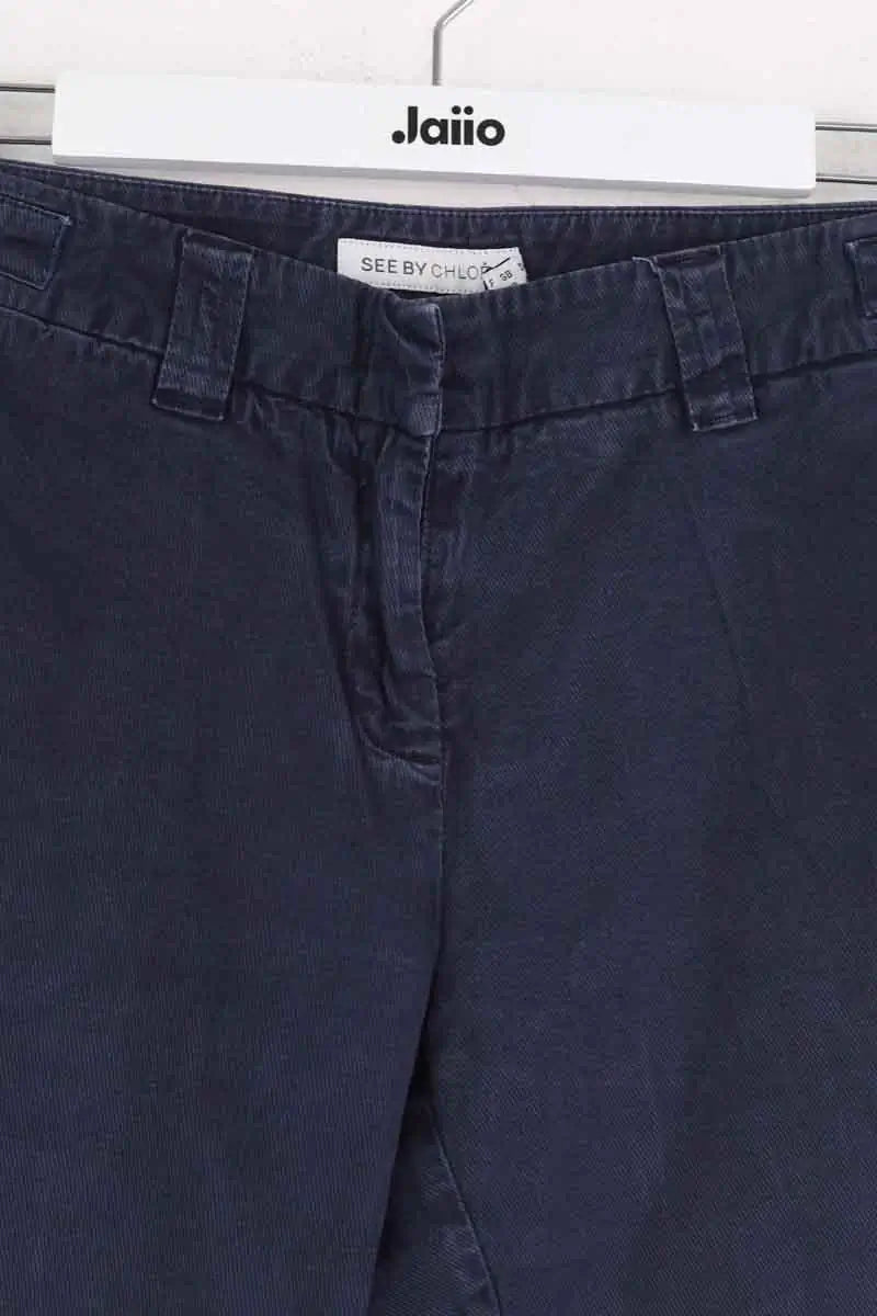 Pantalon See By Chloé Marine en Coton