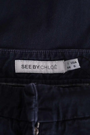 Pantalon See By Chloé Marine en Coton