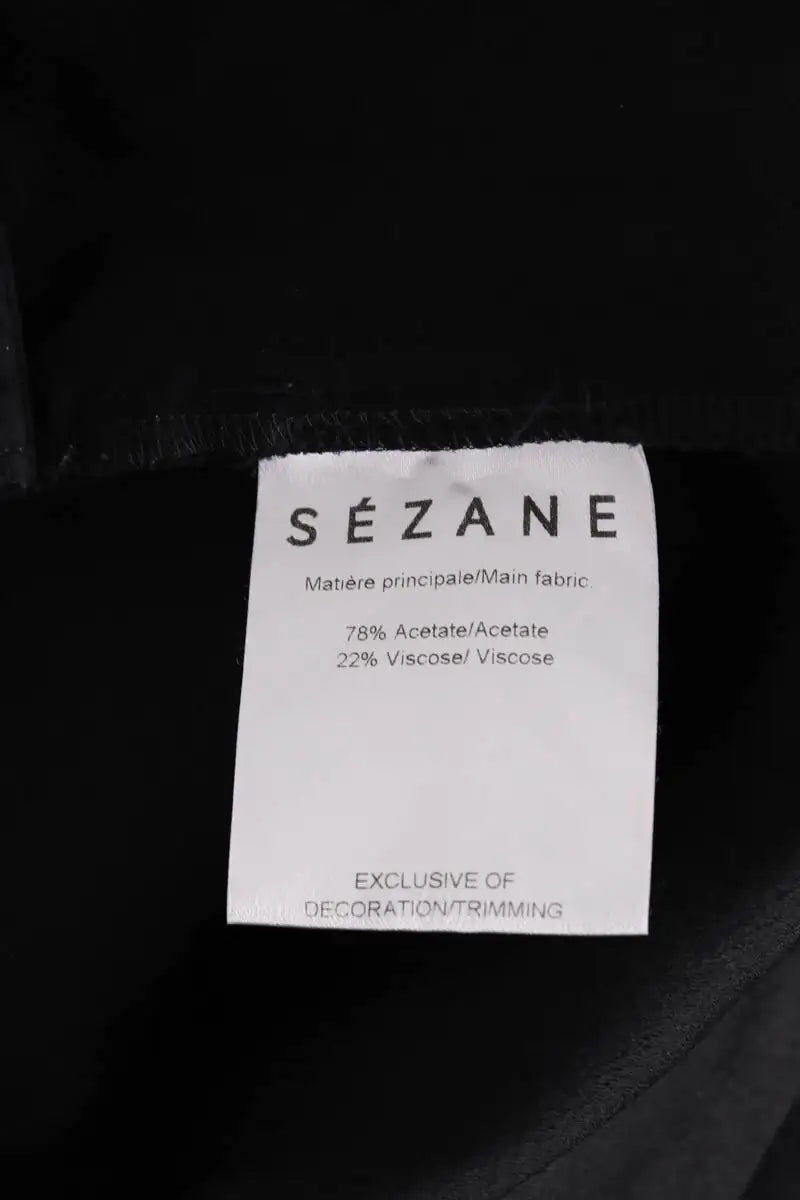 Pantalon Sézane Noir en Synthétique