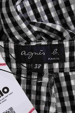 Pantalon slim Agnès B. Noir en Coton