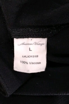 Pantalon slim American Vintage Noir en Viscose