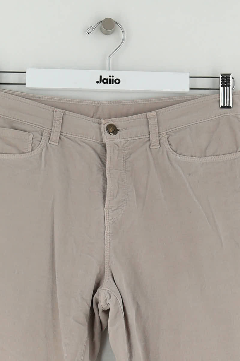 Pantalon slim Armani Beige en Coton