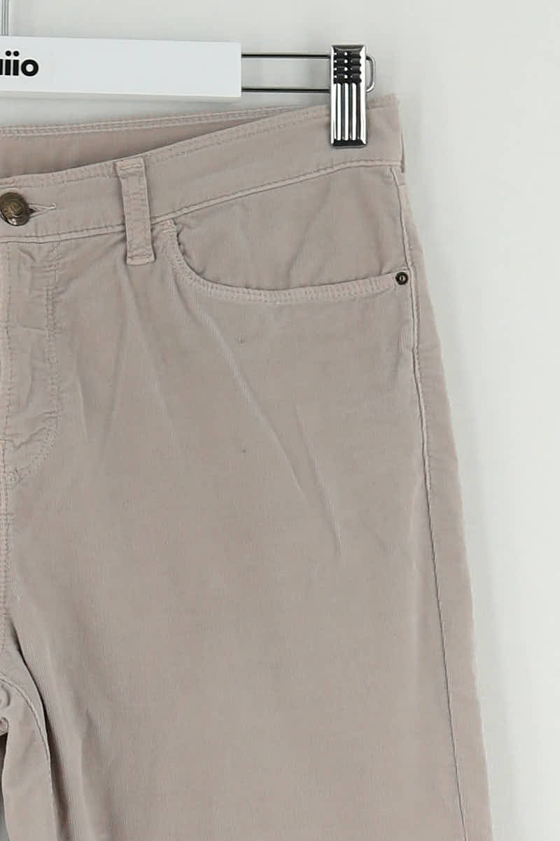 Pantalon slim Armani Beige en Coton