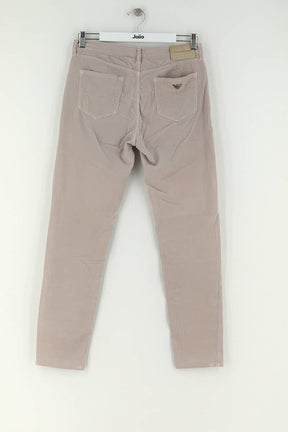 Pantalon slim Armani Beige en Coton
