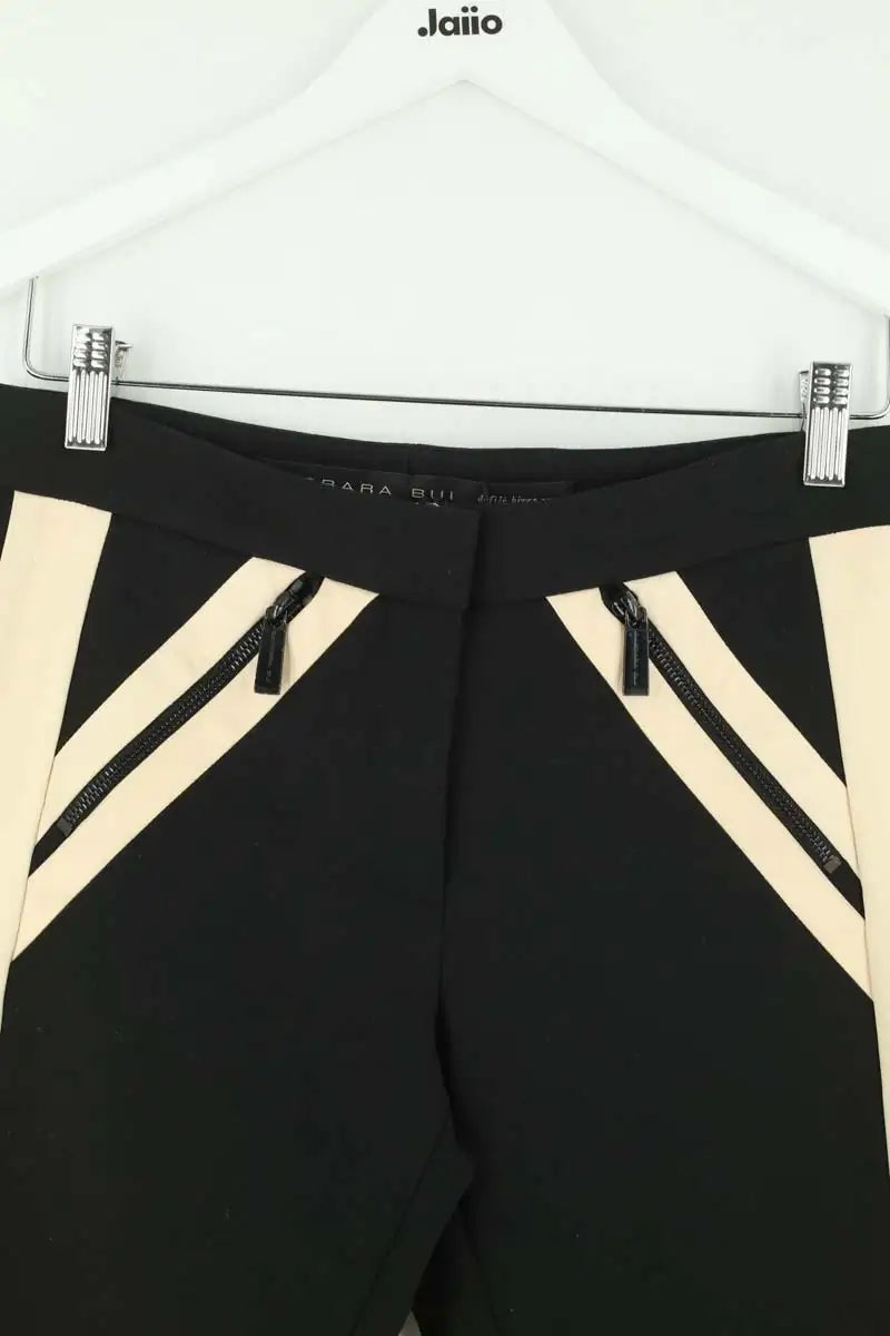 Pantalon slim Barbara Bui défilé hiver 2017 Noir en Synthétique