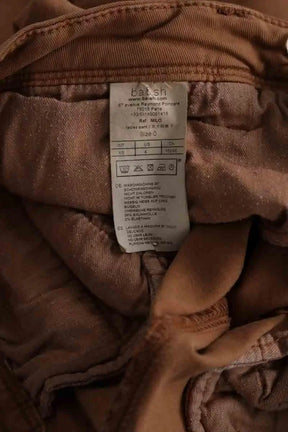 Pantalon slim Ba&Sh Camel en Coton