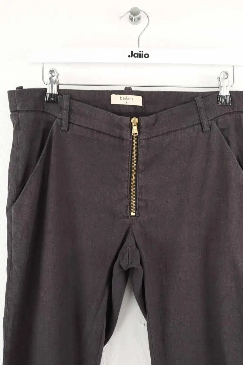 Pantalon slim Bash Memphis Gris en Coton