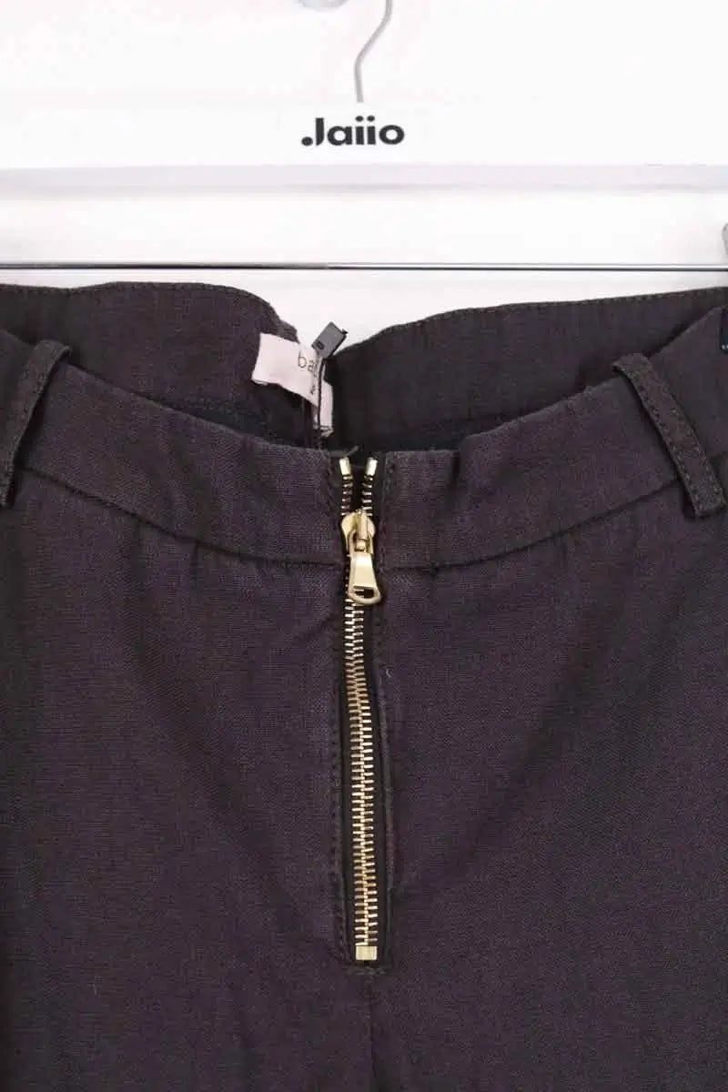 Pantalon slim Ba&Sh Noir en Lin