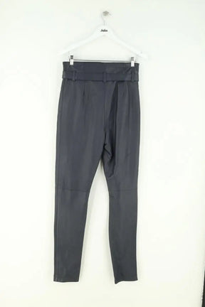 Pantalon slim Belair Marine en Cuir