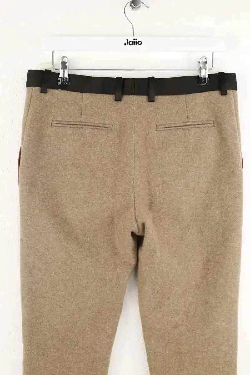 Pantalon slim Celine Marron en Laine