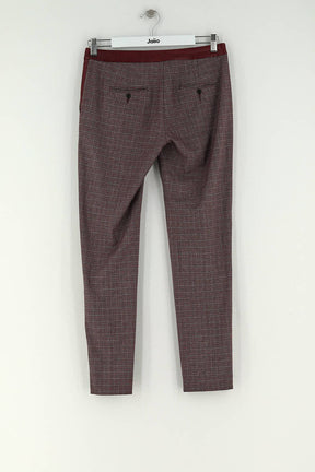 Pantalon slim Claudie Pierlot Bordeaux en Polyester