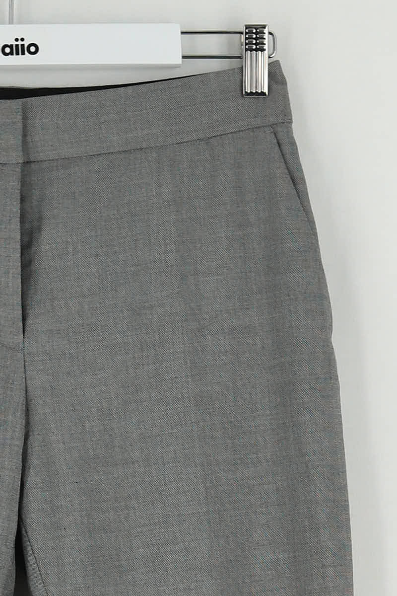 Pantalon slim Claudie Pierlot Gris en Polyester