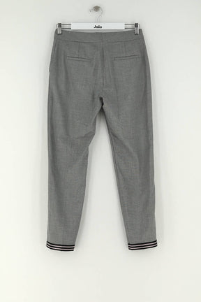 Pantalon slim Claudie Pierlot Gris en Polyester