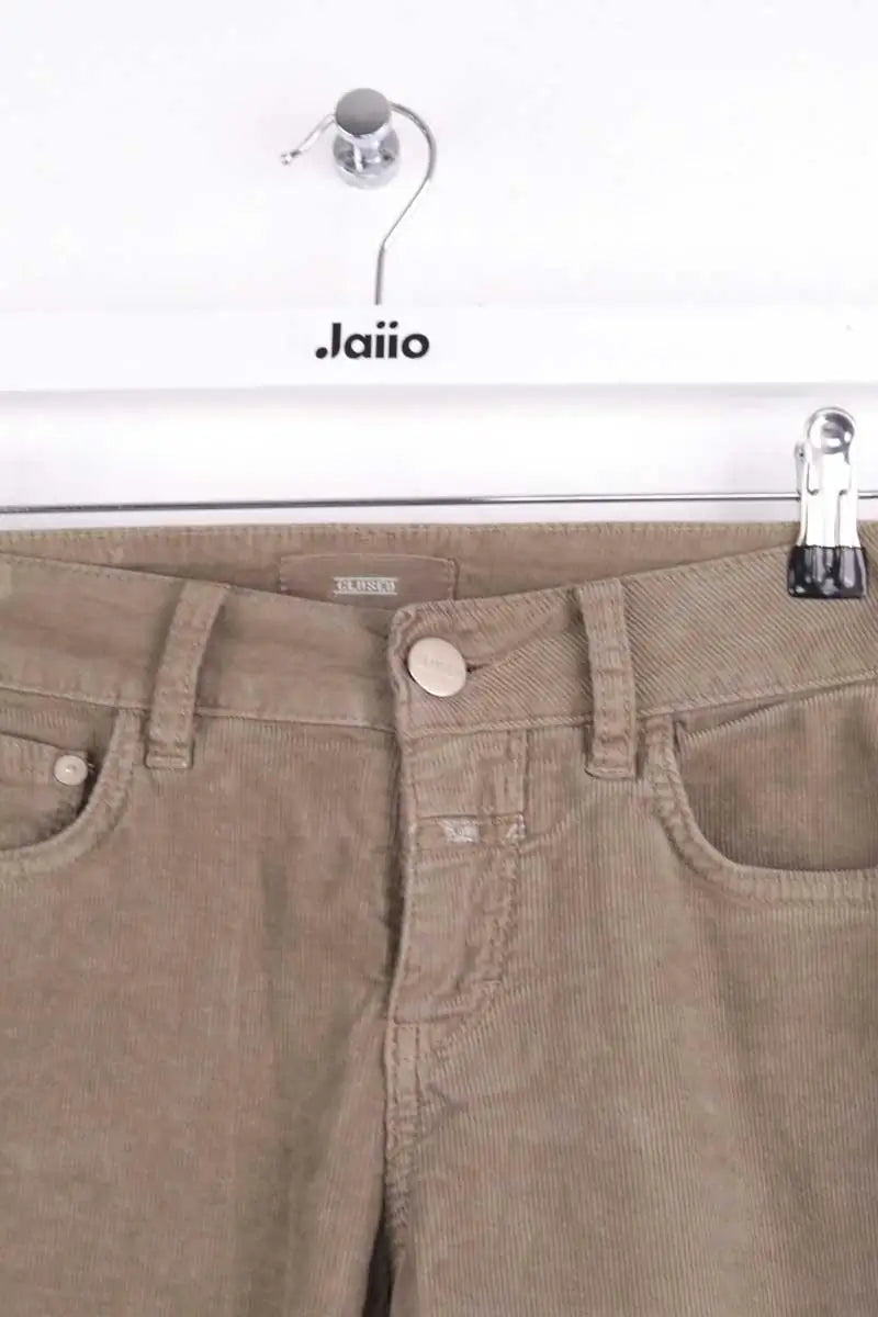 Pantalon slim Closed Gris en Coton
