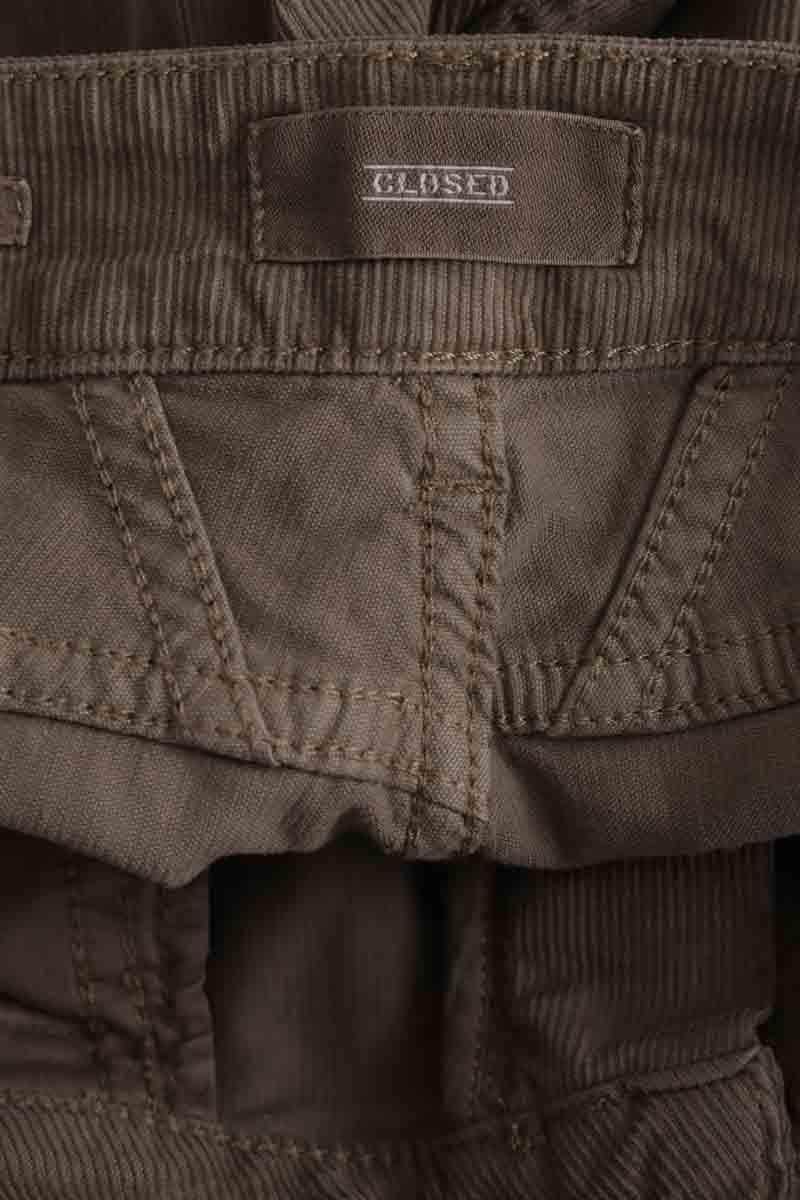 Pantalon slim Closed Gris en Coton