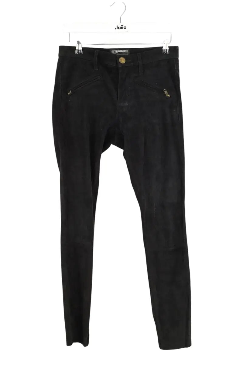 Pantalon slim Current Elliott Noir en Daim, taille XS - Seconde Main
