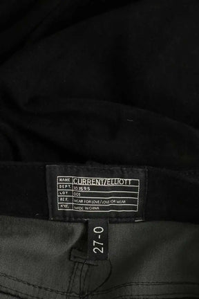 Pantalon slim Current Elliott Noir en Daim