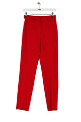 Pantalon slim D&G Rouge en Laine, taille M - Seconde Main