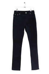 Pantalon slim Ganni Bleu en Coton, taille XS - Seconde Main