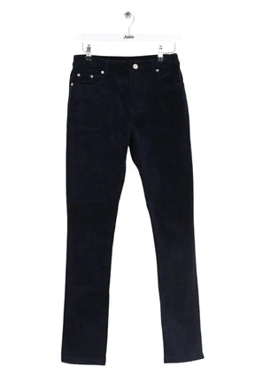 Pantalon slim Ganni Bleu en Coton, taille XS - Seconde Main