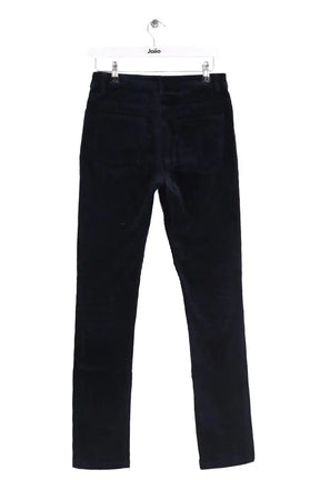 Pantalon slim Ganni Bleu en Coton