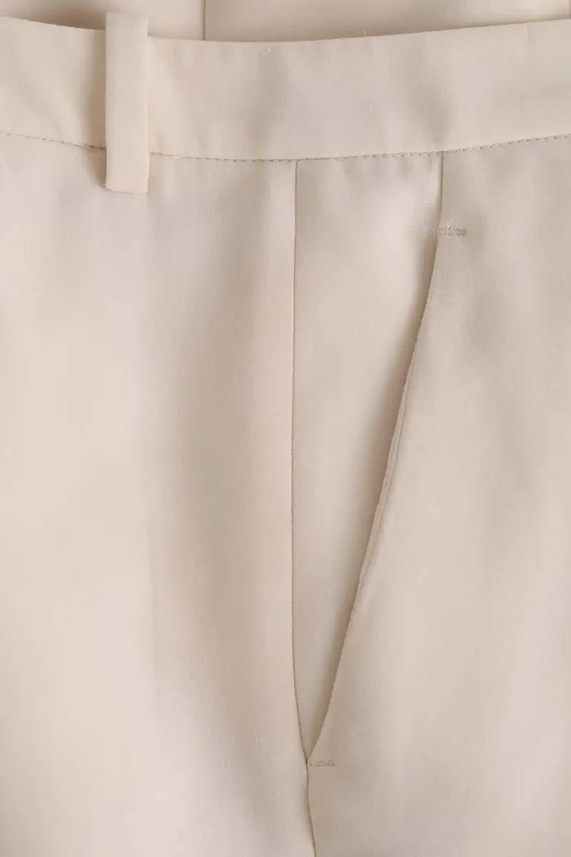 Pantalon slim Gucci Beige en Soie