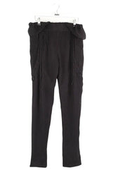 Pantalon slim Iro Willie Noir en Soie, taille S - Seconde Main