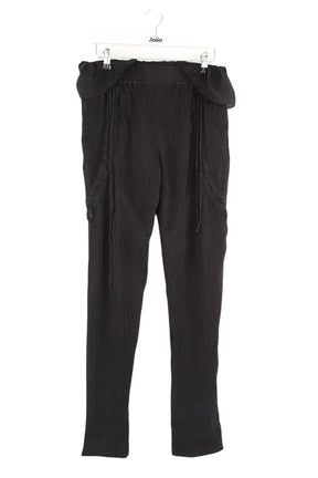 Pantalon slim Iro Willie Noir en Soie, taille S - Seconde Main
