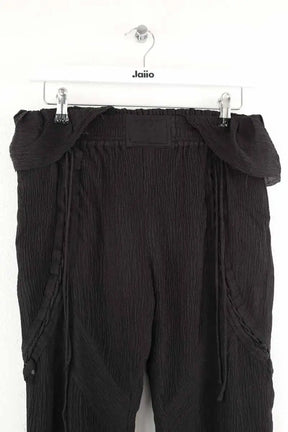 Pantalon slim Iro Willie Noir en Soie