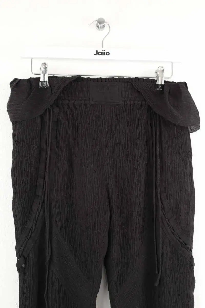 Pantalon slim Iro Willie Noir en Soie