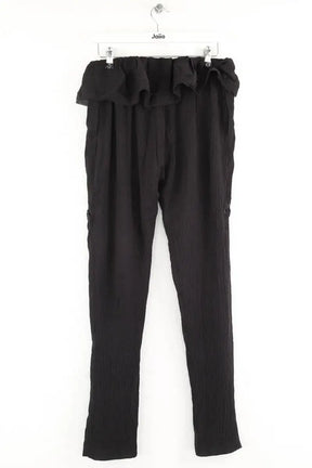 Pantalon slim Iro Willie Noir en Soie