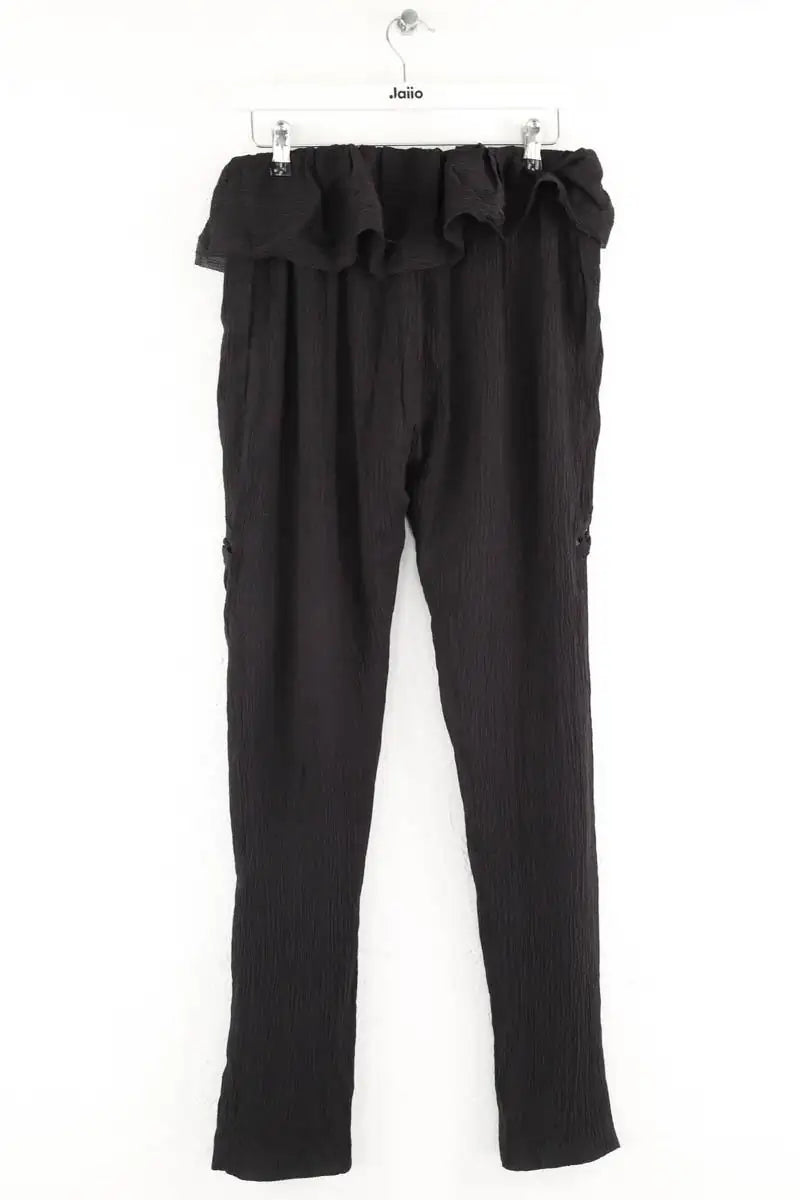 Pantalon slim Iro Willie Noir en Soie