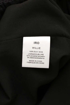 Pantalon slim Iro Willie Noir en Soie