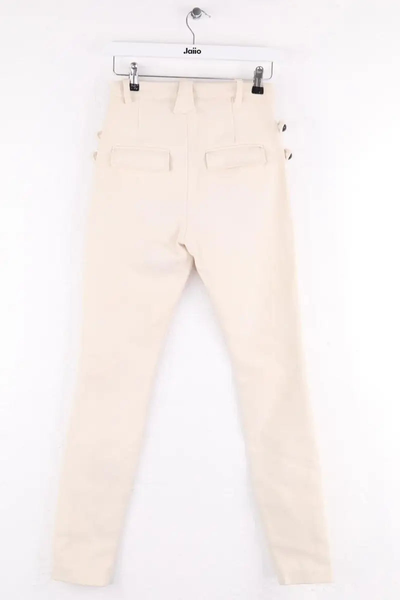 Pantalon slim Isabel Marant Ecru en Coton