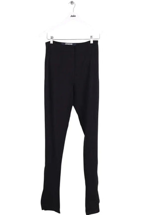 Pantalon slim Jacquemus La montagne Noir en Viscose, taille S - Seconde Main