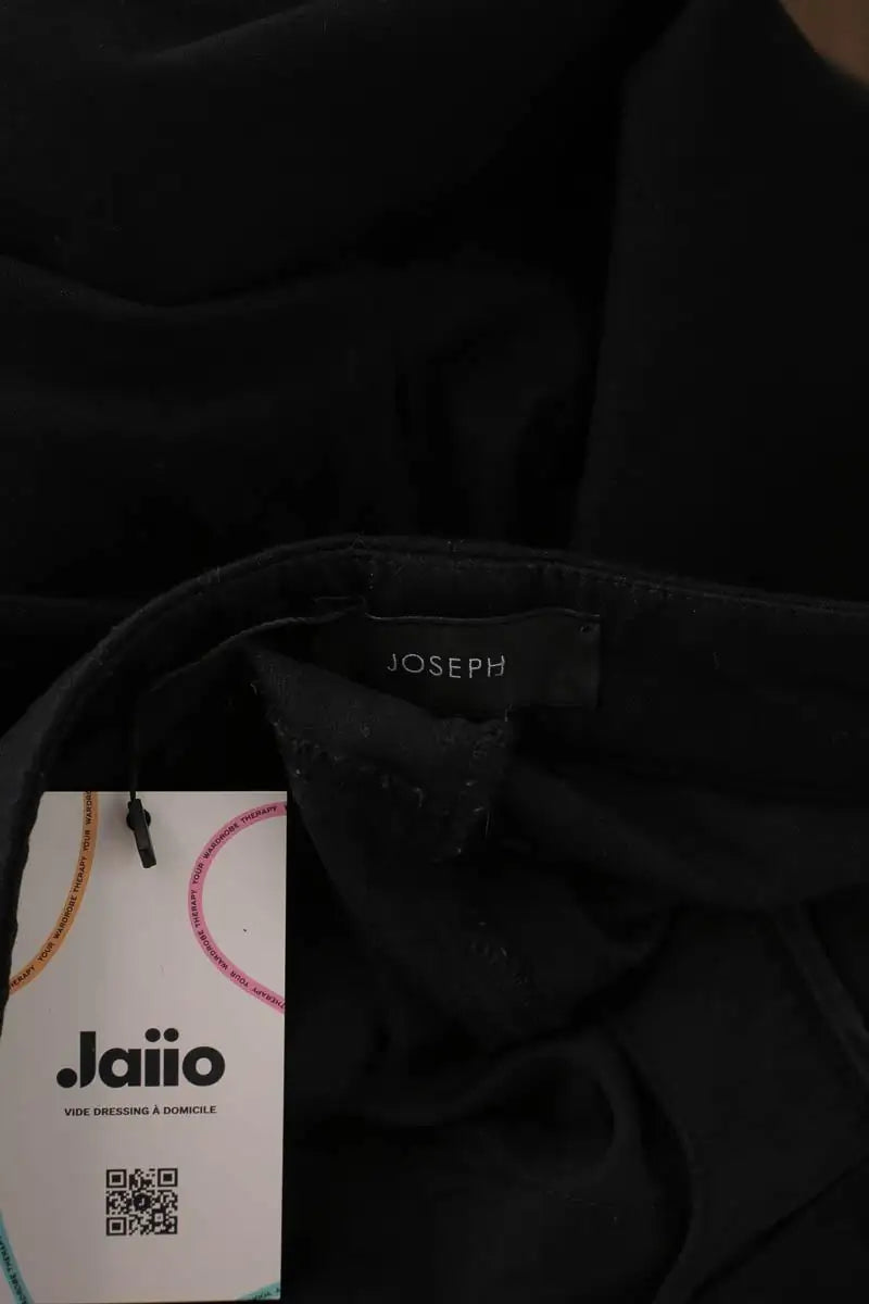 Pantalon slim Joseph Noir en Viscose