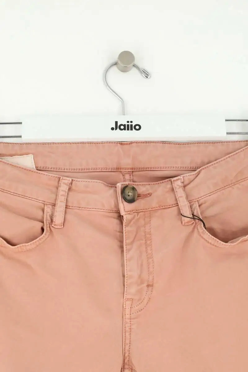 Pantalon slim Leon & Harper Rose en Coton