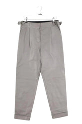 Pantalon slim Maison Ullens Gris en Cuir, taille M - Seconde Main