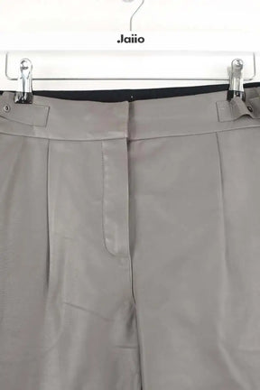 Pantalon slim Maison Ullens Gris en Cuir