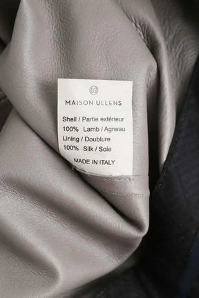 Pantalon slim Maison Ullens Gris en Cuir