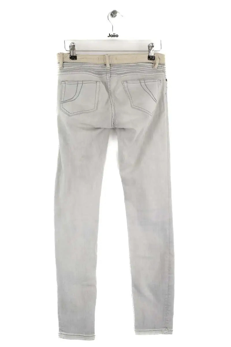 Pantalon slim Maje Gris en Coton