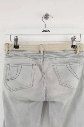 Pantalon slim Maje Gris en Coton