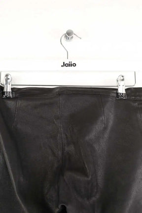Pantalon slim Maje Noir en Cuir
