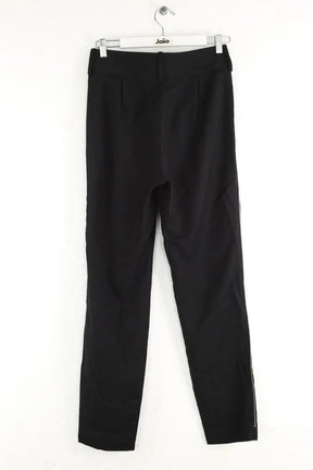 Pantalon slim Maje Noir en Laine