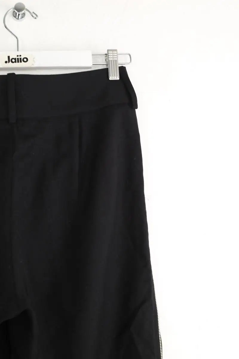 Pantalon slim Maje Noir en Laine