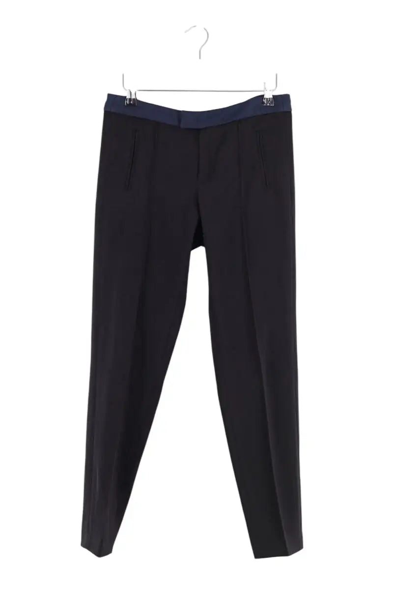 Pantalon slim Maje Noir en Synthétique, taille S - Seconde Main