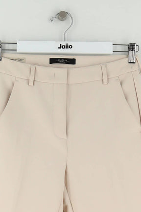 Pantalon slim Max Mara Beige en Polyester
